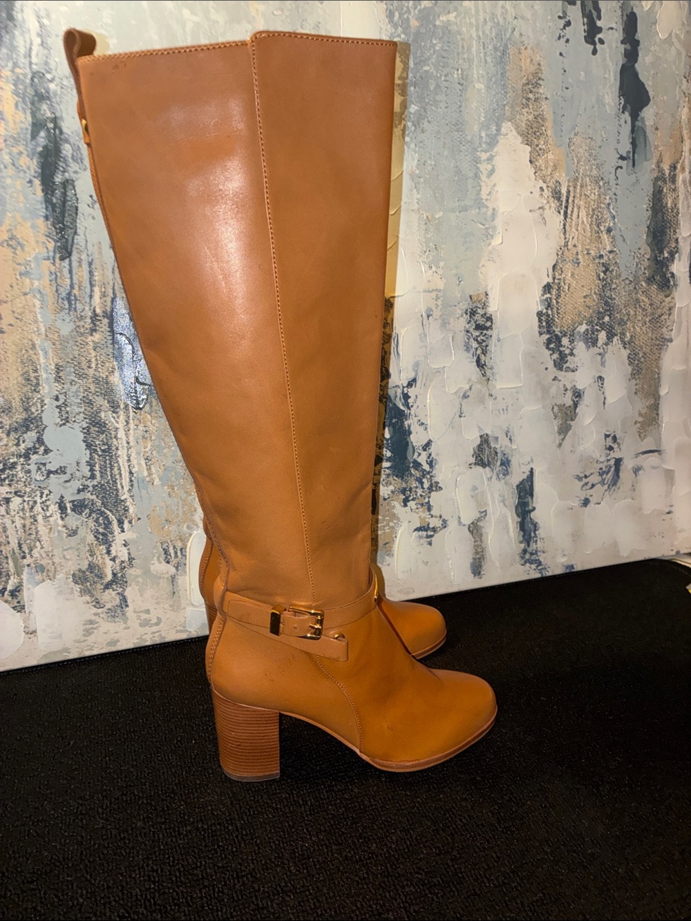 NWOT Michael KORS Arley Tall Women's Fashion Boots in Cognac Brown Size 6 - Picture 5 of 16